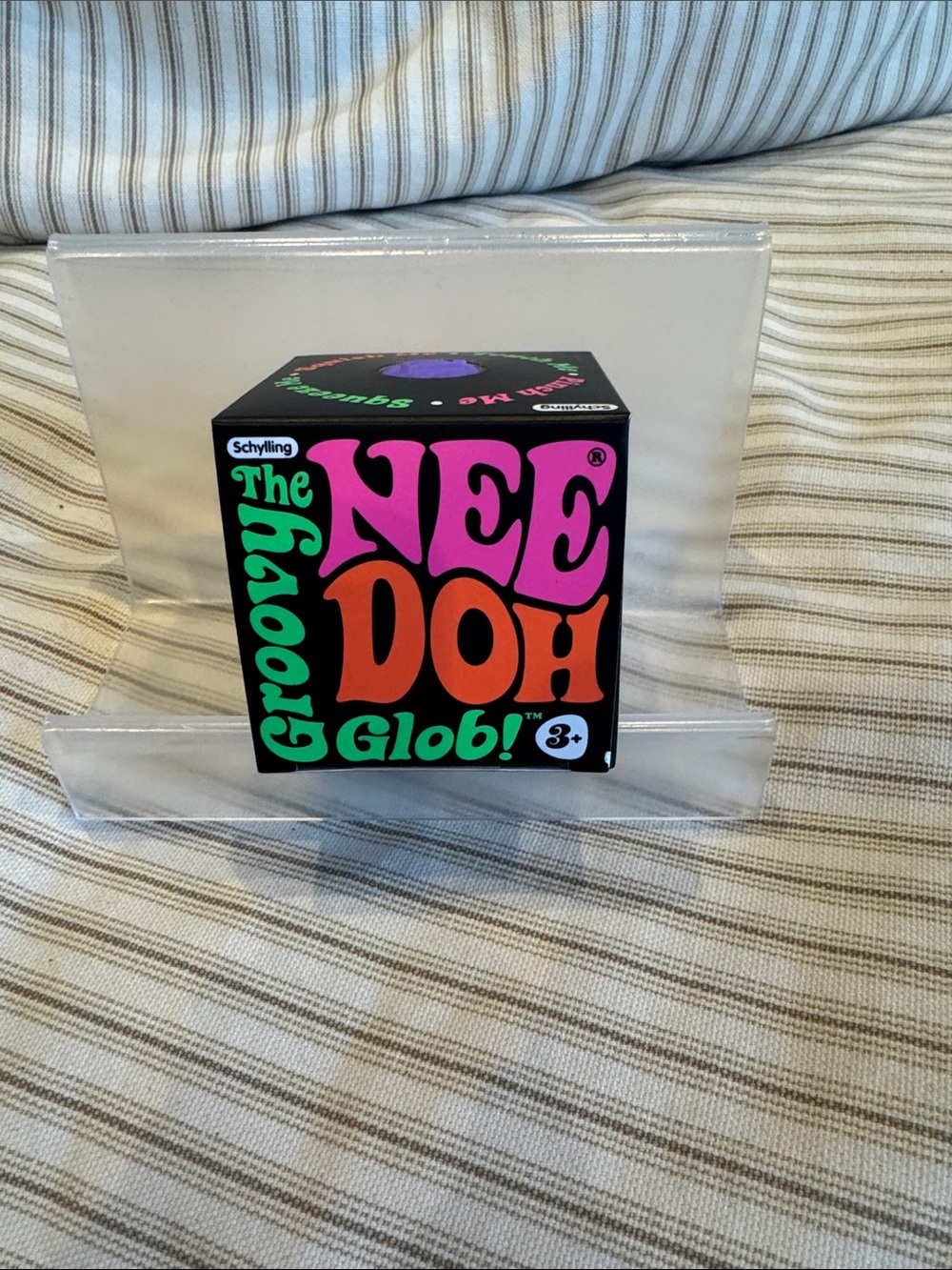 Needoh the groovy glob purple squishy toy schylling NIB
